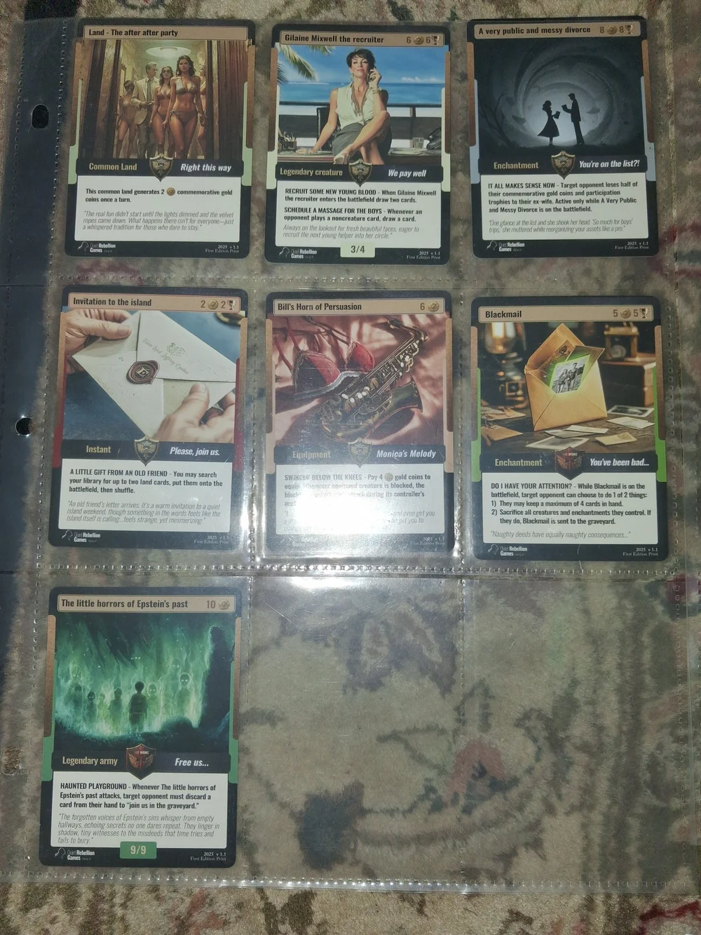 32 + 5 Holos Epstien Files Booster Cards